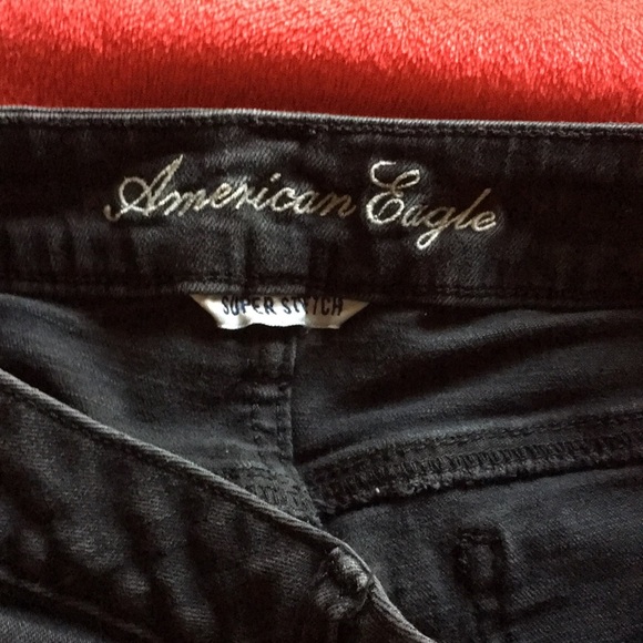 🖤AEO black low rise skinny jeans- Sz 4 - Picture 6 of 8